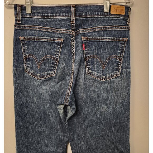 Levis 512 Jeans Perfectly Slimming Boot Cut Stretch Blue Denim Womens 8 S/C‎ EUC - Picture 7 of 15
